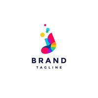 Fun Colorful Abstract Sock Icon Logo Design. Socks With Colorful Bubbles Logo Design. vector