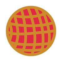illustration of a pizza bread vector