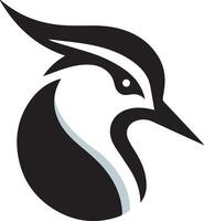 A sleek and modern logo design featuring a stylized lapwing bird head, rendered in a flat minimal style. Bird Head Logo Design. Bird Face Logo. Bird Head Logo. Logo Design. vector