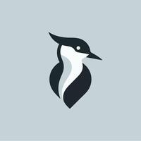 A sleek and modern logo design featuring a stylized lapwing bird head, rendered in a flat minimal style. Bird Head Logo Design. Bird Face Logo. Bird Head Logo. Logo Design. vector