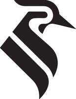 A sleek and modern logo design featuring a stylized lapwing bird head, rendered in a flat minimal style. Bird Head Logo Design. Bird Face Logo. Bird Head Logo. Logo Design. vector