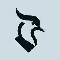 A sleek and modern logo design featuring a stylized lapwing bird head, rendered in a flat minimal style. Bird Head Logo Design. Bird Face Logo. Bird Head Logo. Logo Design. vector