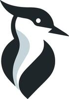 A sleek and modern logo design featuring a stylized lapwing bird head, rendered in a flat minimal style. Bird Head Logo Design. Bird Face Logo. Bird Head Logo. Logo Design. vector