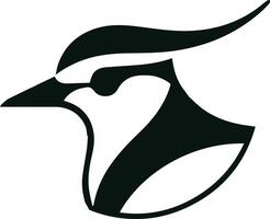 A sleek and modern logo design featuring a stylized lapwing bird head, rendered in a flat minimal style. Bird Head Logo Design. Bird Face Logo. Bird Head Logo. Logo Design. vector