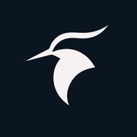 A sleek and modern logo design featuring a stylized lapwing bird head, rendered in a flat minimal style. Bird Head Logo Design. Bird Face Logo. Bird Head Logo. Logo Design. vector