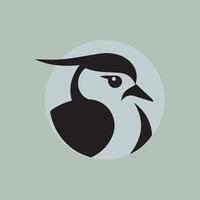 A sleek and modern logo design featuring a stylized lapwing bird head, rendered in a flat minimal style. Bird Head Logo Design. Bird Face Logo. Bird Head Logo. Logo Design. vector