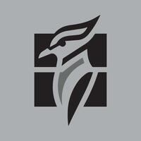 A sleek and modern logo design featuring a stylized lapwing bird head, rendered in a flat minimal style. Bird Head Logo Design. Bird Face Logo. Bird Head Logo. Logo Design. vector