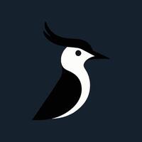 A sleek and modern logo design featuring a stylized lapwing bird head, rendered in a flat minimal style. Bird Head Logo Design. Bird Face Logo. Bird Head Logo. Logo Design. vector