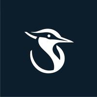 A sleek and modern logo design featuring a stylized lapwing bird head, rendered in a flat minimal style. Bird Head Logo Design. Bird Face Logo. Bird Head Logo. Logo Design. vector