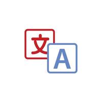 Different language translation icon. language translation. . vector