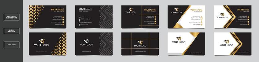 Luxury Business Card Bundle vector