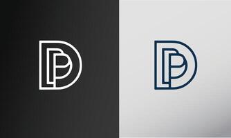 Abstract BP initials monogram logo design, icon for business, template, simple, elegant Free vector