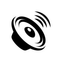 speaker sound system icon design with creative concept premium vector
