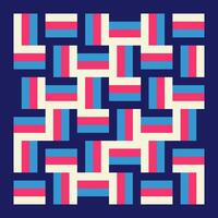 Geometry abstract pattern rectangular navy vector