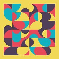 Geometry abstract pattern wave mustrad yellow vector