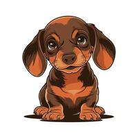 a brown dog with a brown face and a brown face vector