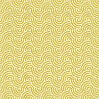 Seamless yellow geometric japanese circles pattern vector