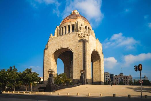 Monumento a el revolución, república plaza, situado en mexico ciudad, mexico foto