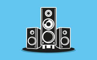 Minimalist Sound System Icon Illustration for Audio Applications vector
