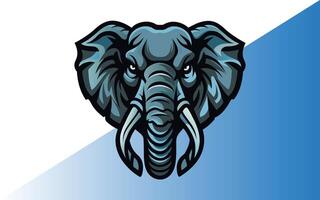 Elephant for Logo or Icon Elegant Minimalist Style, Abstract Illustration vector