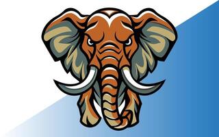 Elegant Minimalist Elephant Drawing Abstract Style Illustration vector