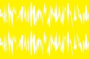 simple abstract white color roughen geometric horizontal line pattern on yellow background vector