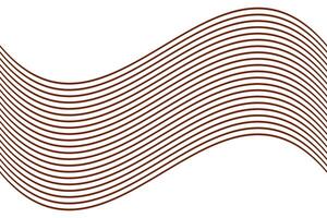 simple abstract earthtone chocolate color geometric wavy thin line pattern a red striped background with the lines in the middle vector