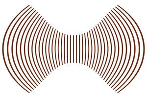 simple abstract earthtone chocolate color geometric bow shape line pattern a red and black striped background with a zigzag pattern in the middle vector