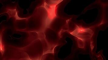 Abstract dark red fluid flow seamless loop slow motion background video
