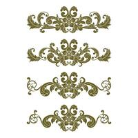 Classic Vitage Wedding Ornaments Frames Separator Elements Classic Vintage Wedding Invitation Hand Drawn vector