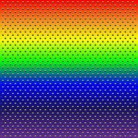 Multicolored rainbow background with abstract pattern of small dots vector