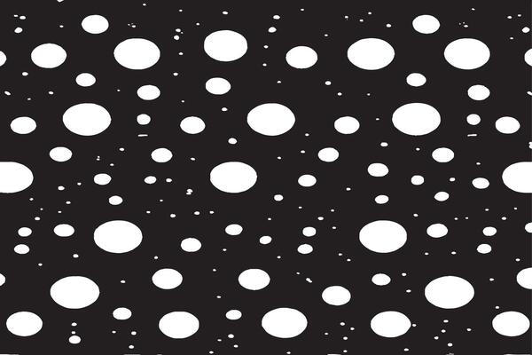 Linear Halftone Pattern with Circles and Speckles - Polka Dot Background
