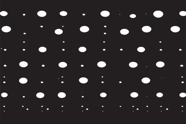 Linear Halftone Pattern with Circles and Speckles - Polka Dot Background