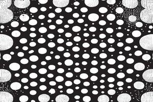 Linear Halftone Pattern with Circles and Speckles - Polka Dot Background vector