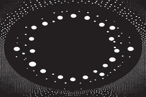 Linear Halftone Pattern with Circles and Speckles - Polka Dot Background vector