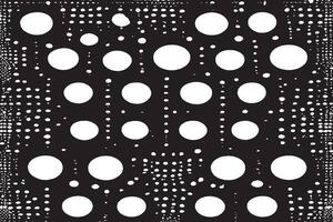 Linear Halftone Pattern with Circles and Speckles - Polka Dot Background vector