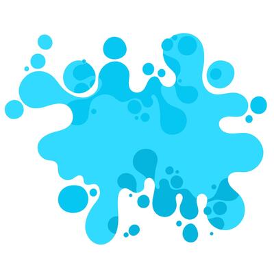 abstract complex shape, fluid blotch spot image as template for background. Dynamical colored rounded backdrop.