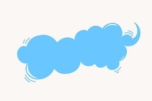 hand drawn funny speech bubble shape. Communication icon. Background for quotes, chats, messages. vector