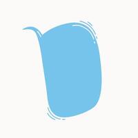 hand drawn funny speech bubble shape. Communication icon. Background for quotes, chats, messages. vector