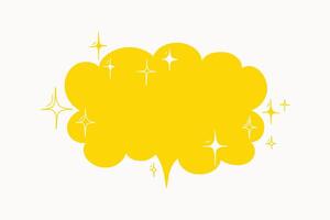 hand drawn funny speech bubble shape. Communication icon. Background for quotes, chats, messages. vector