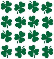Seamless pattern of sketch clover vector