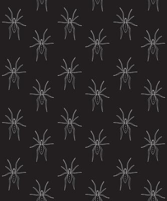 Seamless pattern of hand drawn spider