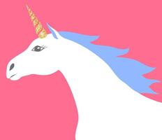 Head of unicorn vector
