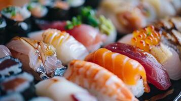 Sushi Artistry Up Close Craftsmanship and Fresh Ingredients photo