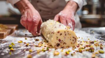 White Chocolate Salami Creation photo