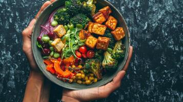 Vibrant Roasted Veggie Bowl - A Feast for the Senses photo