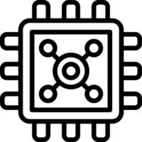 Chip Icon. Processor Chip Icon vector