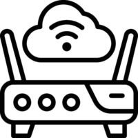 Wifi Network Icon. Wifi modem icon vector