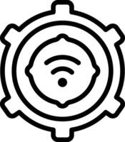 Wifi Configuration Icon. Wifi Setting Icon vector
