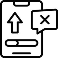file uploaded error icon. error icon vector
